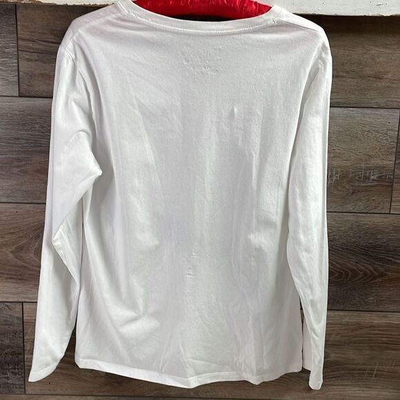 Hanes Ladies Ohio State Long Sleeve Tshirt, Size Large,White w/ Sparkly Letters - Picture 5 of 5